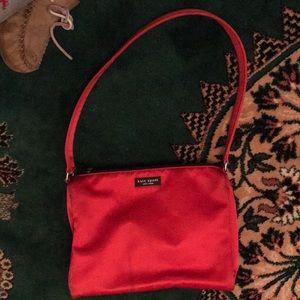 Kate Spade red nylon small handbag